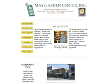 Tablet Screenshot of maygardencenter.com
